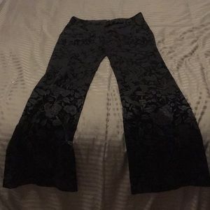 Black velvet Theory trousers
